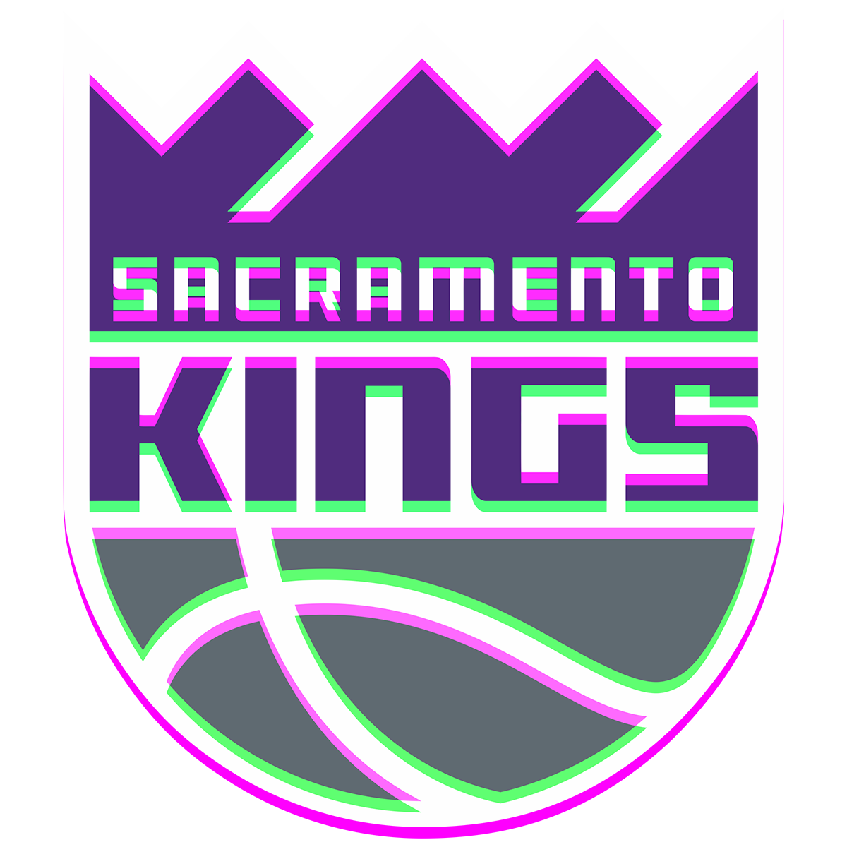 Phantom Sacramento Kings logo iron on paper